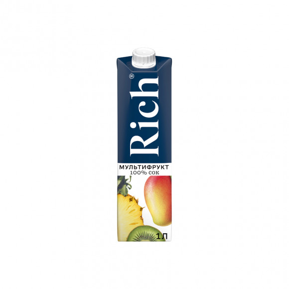 Сок Rich Мультифрут, без сахара, 1 л