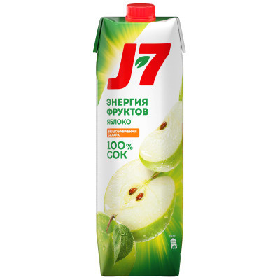Сок J7 Яблочный, 970мл