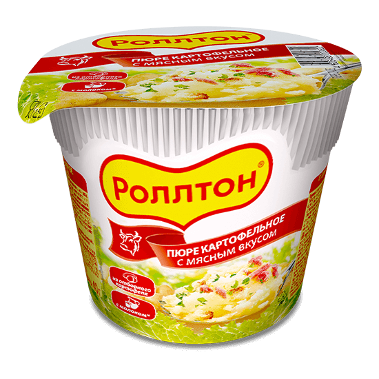 Картофельное пюре Роллтон мясное 40гр. Картофельное пюре Роллтон мясное 40гр.