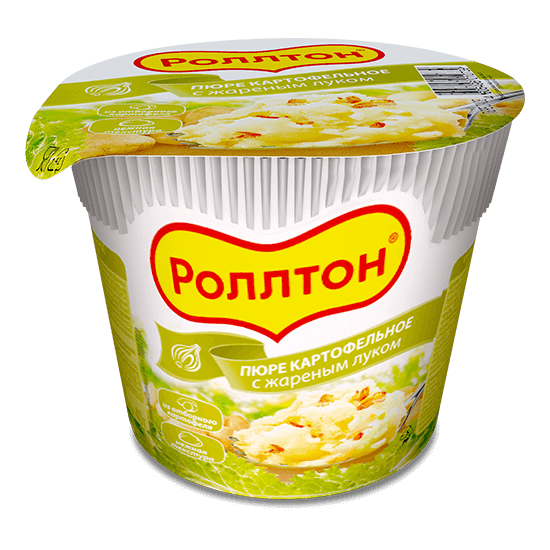 Картофельное пюре Роллтон жареный лук 40гр. Картофельное пюре Роллтон жареный лук 40гр.