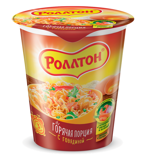 Суп Ролтон Стакан 70гр. 1х24 с Говядиной Суп Ролтон Стакан 70гр. 1х24 с Говядиной