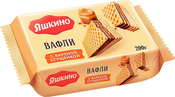 "Яшкино", вафли с вареной сгущенкой "Яшкино", вафли с вареной сгущенкой