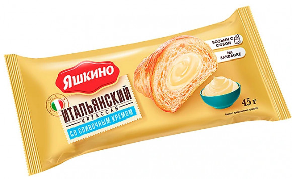 "Яшкино", круассан со сливочным кремом "Яшкино", круассан со сливочным кремом