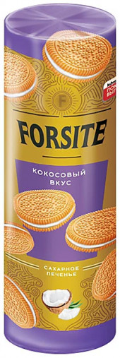 "Forsite", печенье-сэндвич с кокосовым вкусом