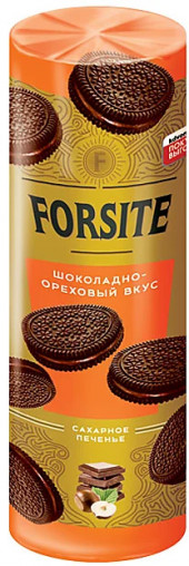 "Forsite", печенье–сэндвич с шоколадно-ореховым вкусом